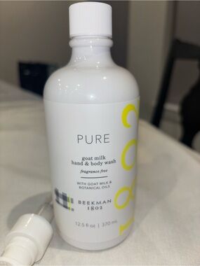 Beekman 1802 Pure Goat Milk Hand & Body Wash Fragrance Free Sensitive Skin NEW